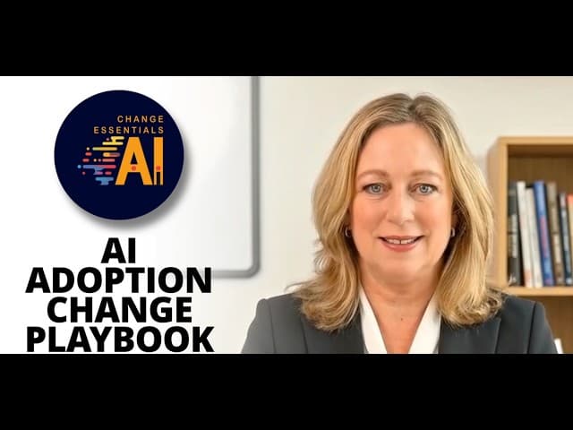 Video thumbnail: AI Adoption Change Playbook: Overview